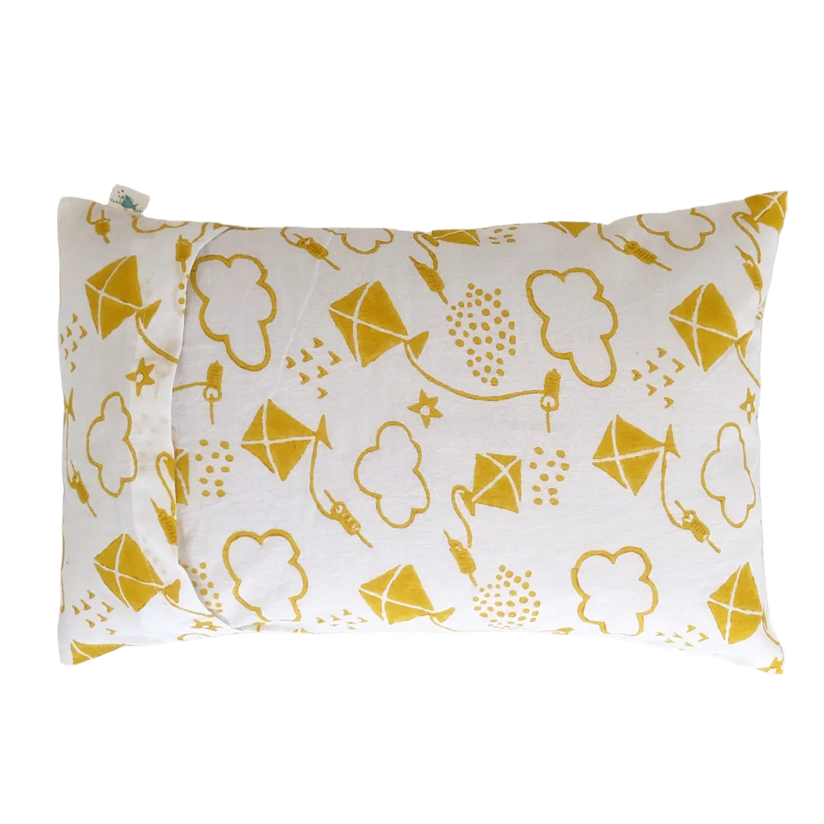 Organic Kite Print Kapok Pillow