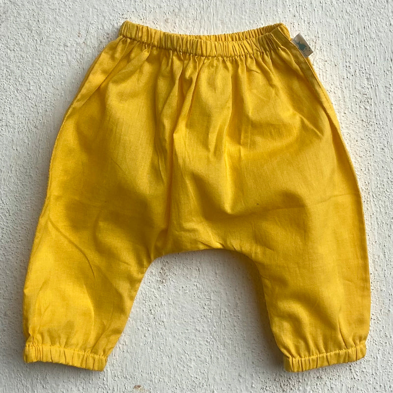 Unisex Organic Patang  Jhabla With Yellow Pants