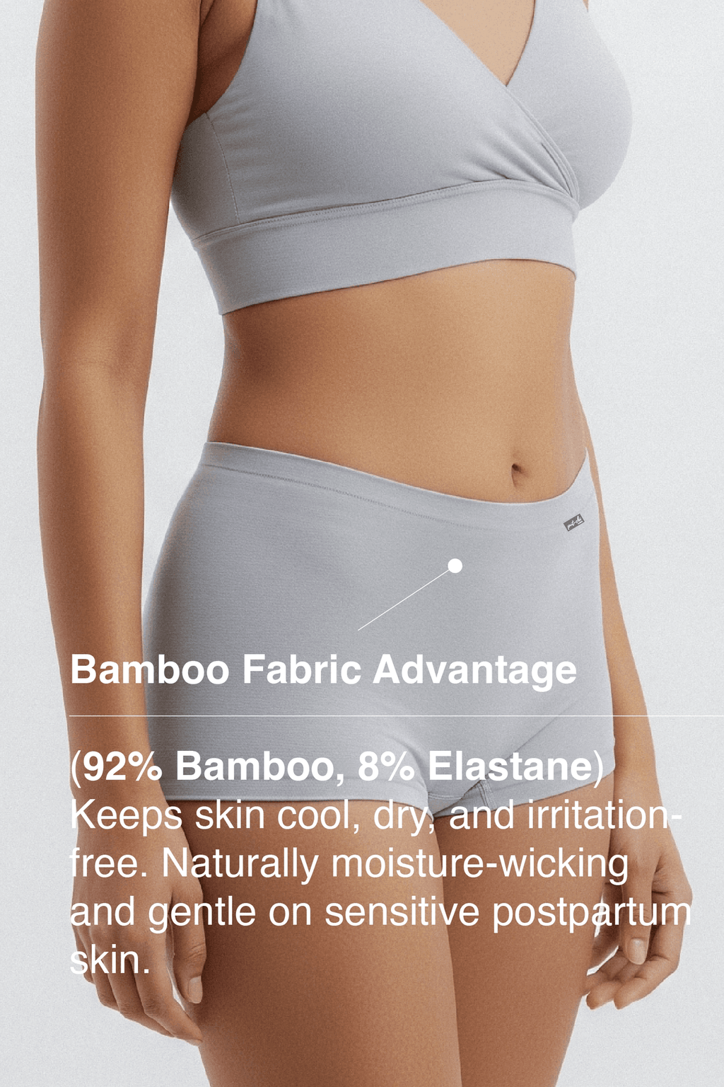 Putchi Anti Thigh-Rub Bamboo Boy Shorts - Gray