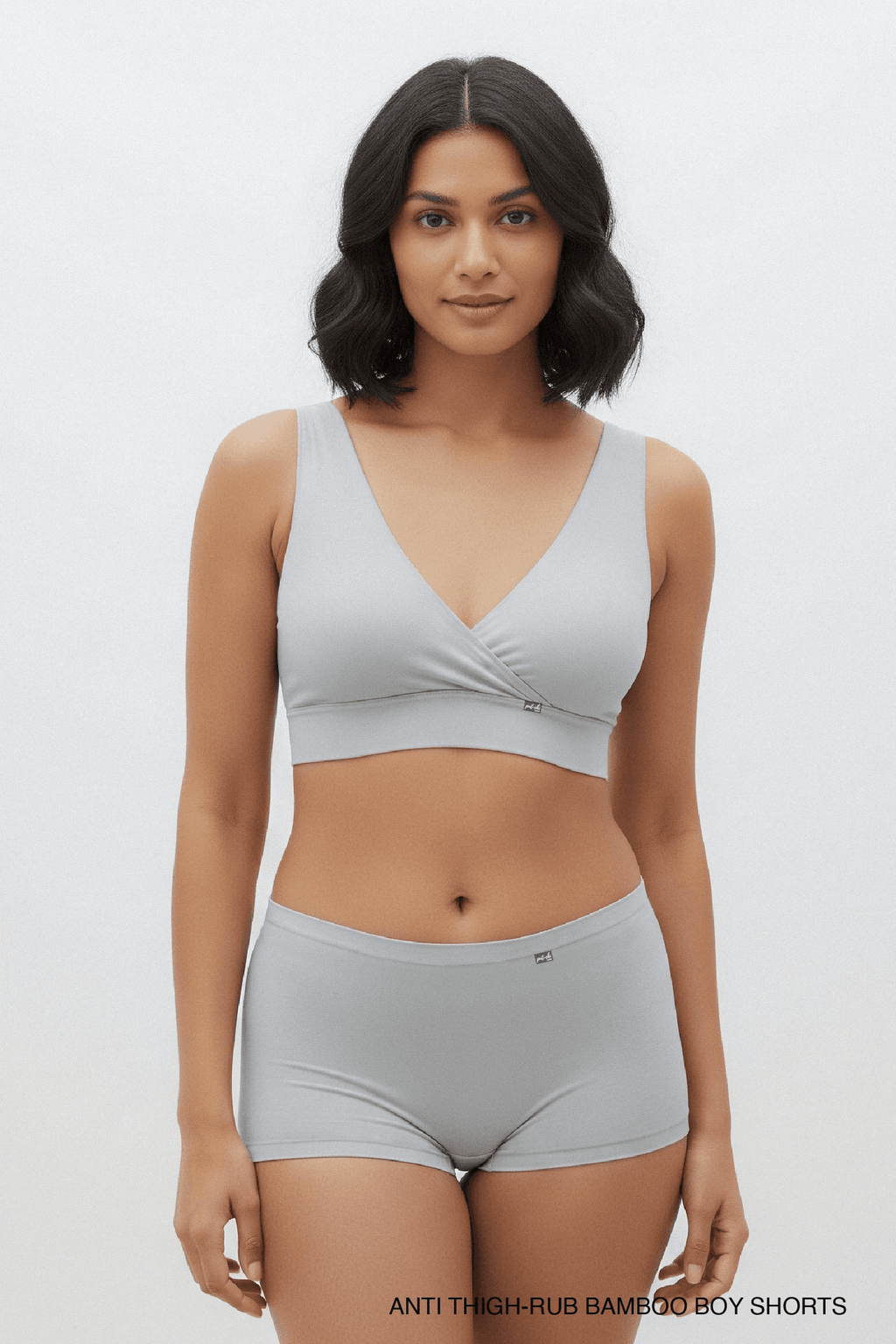 Putchi Anti Thigh-Rub Bamboo Boy Shorts - Gray