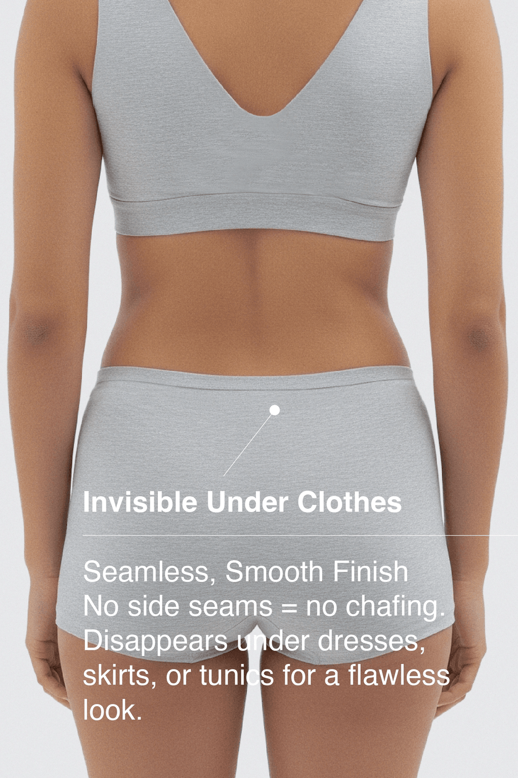 Putchi Anti Thigh-Rub Bamboo Boy Shorts - Gray