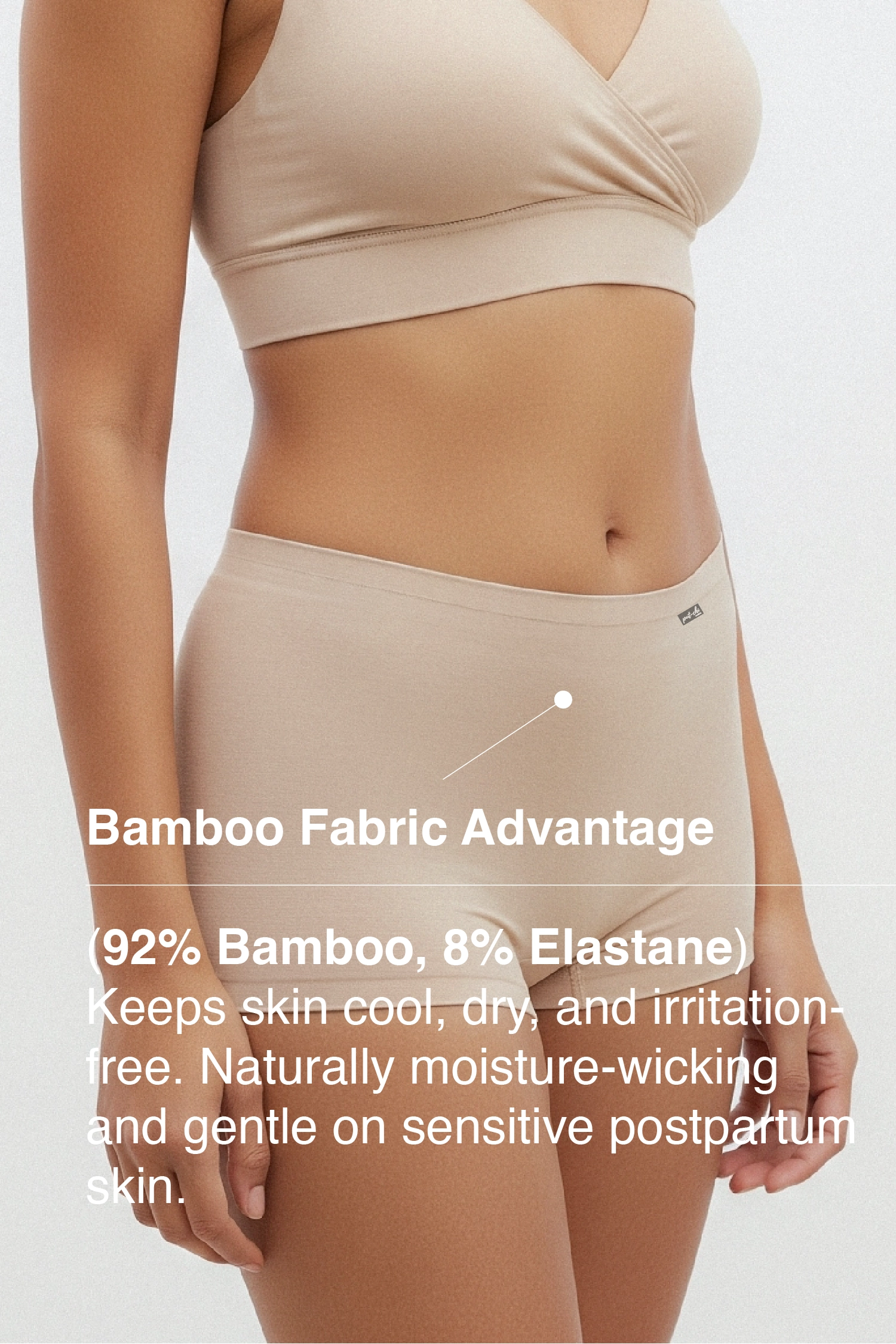 Putchi Anti Thigh-Rub Bamboo Boy Shorts - Skin