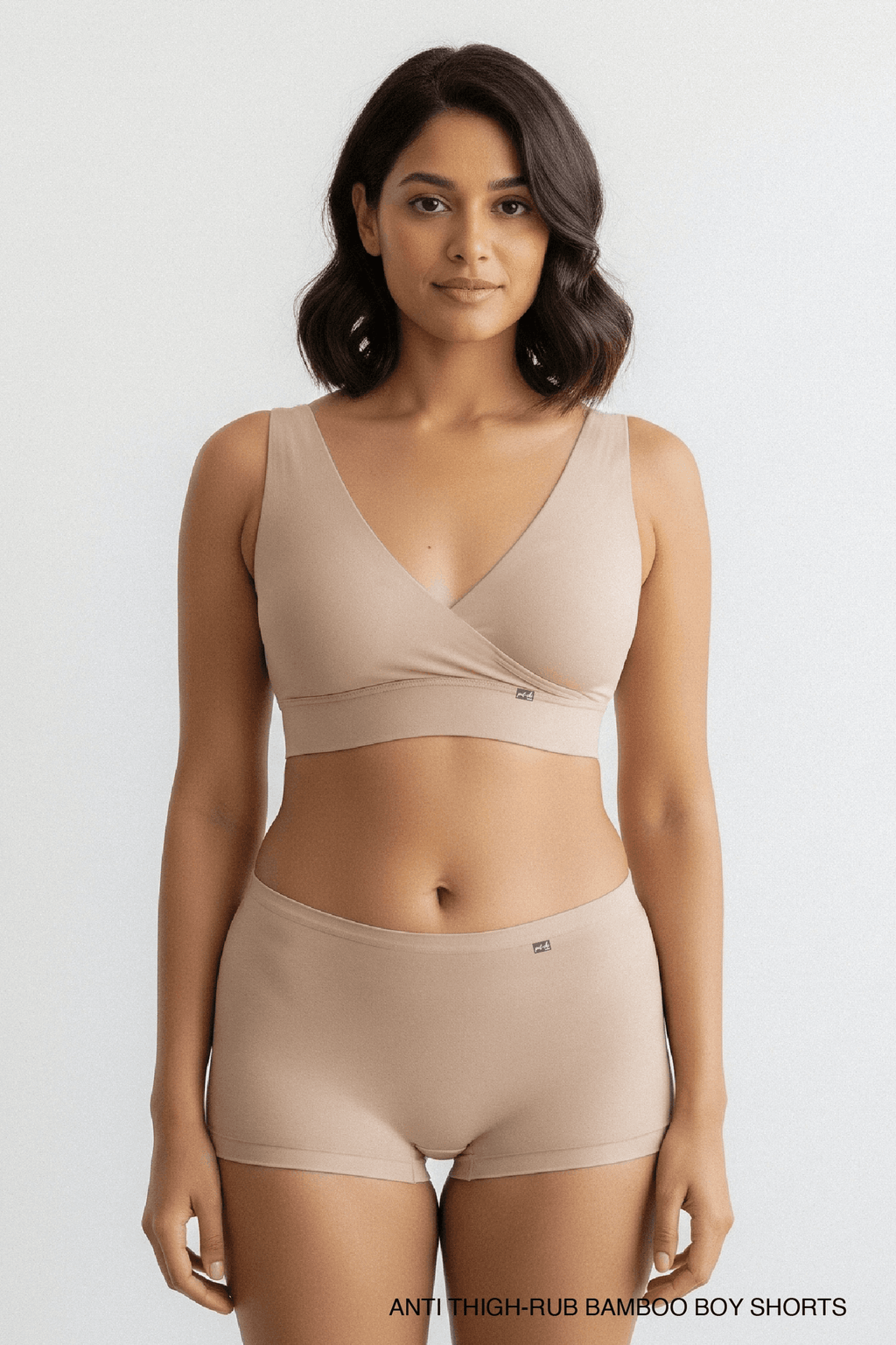 Putchi Anti Thigh-Rub Bamboo Boy Shorts - Skin