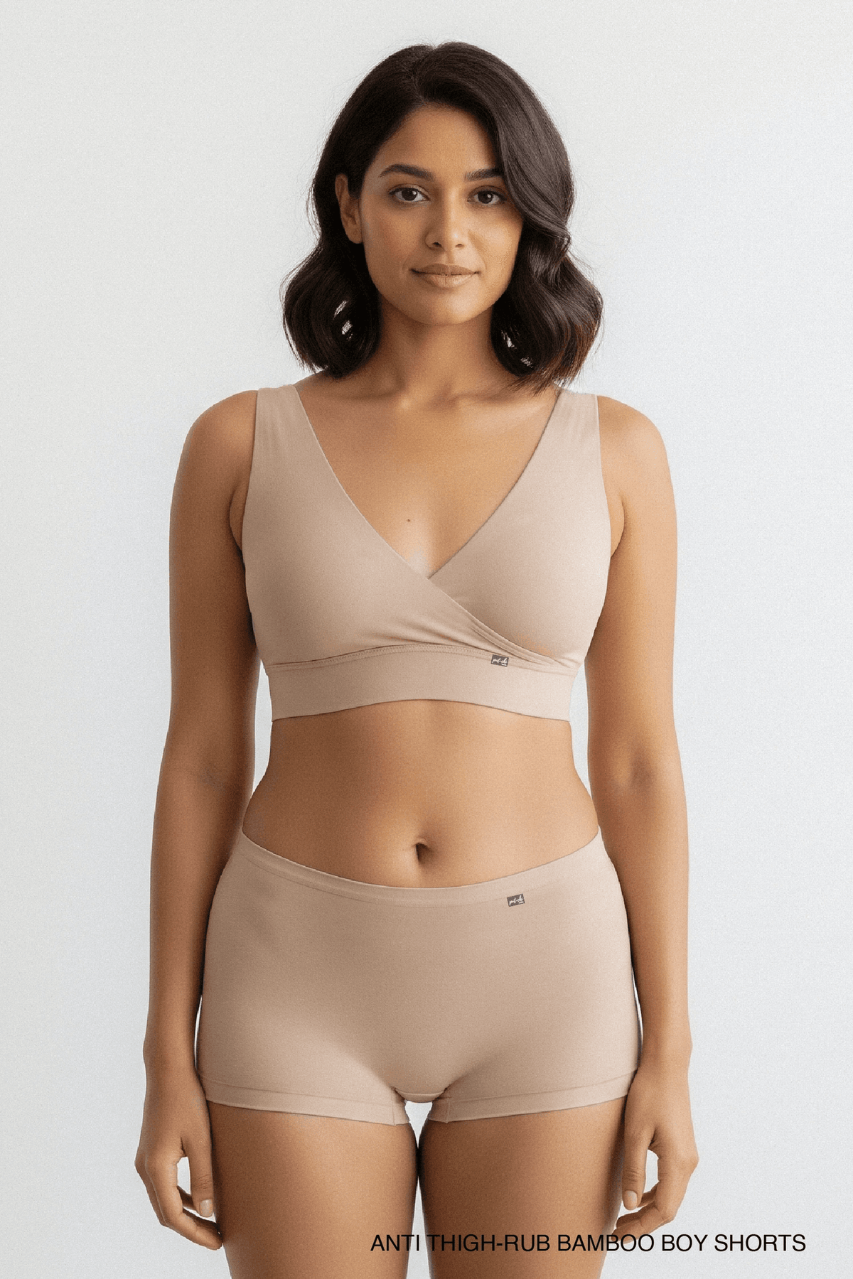 Putchi Anti Thigh-Rub Bamboo Boy Shorts - Skin