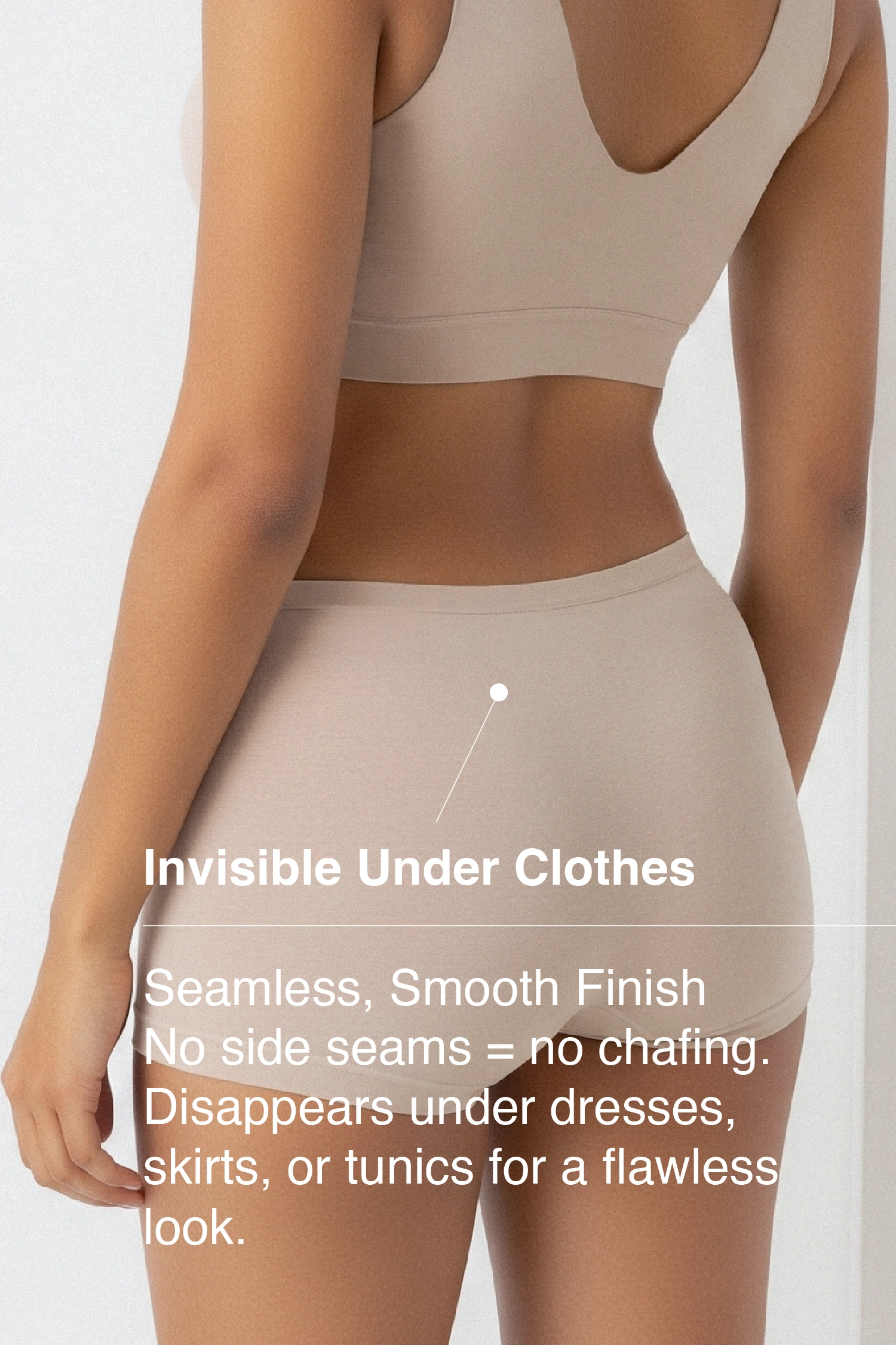 Putchi Anti Thigh-Rub Bamboo Boy Shorts - Skin