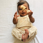Unisex Organic Zoo Indigo Raidana Jhabla With Matching Pants
