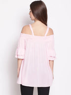 Women Pink Maternity Top
