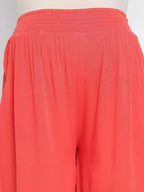 Women's Red Maternity Pant