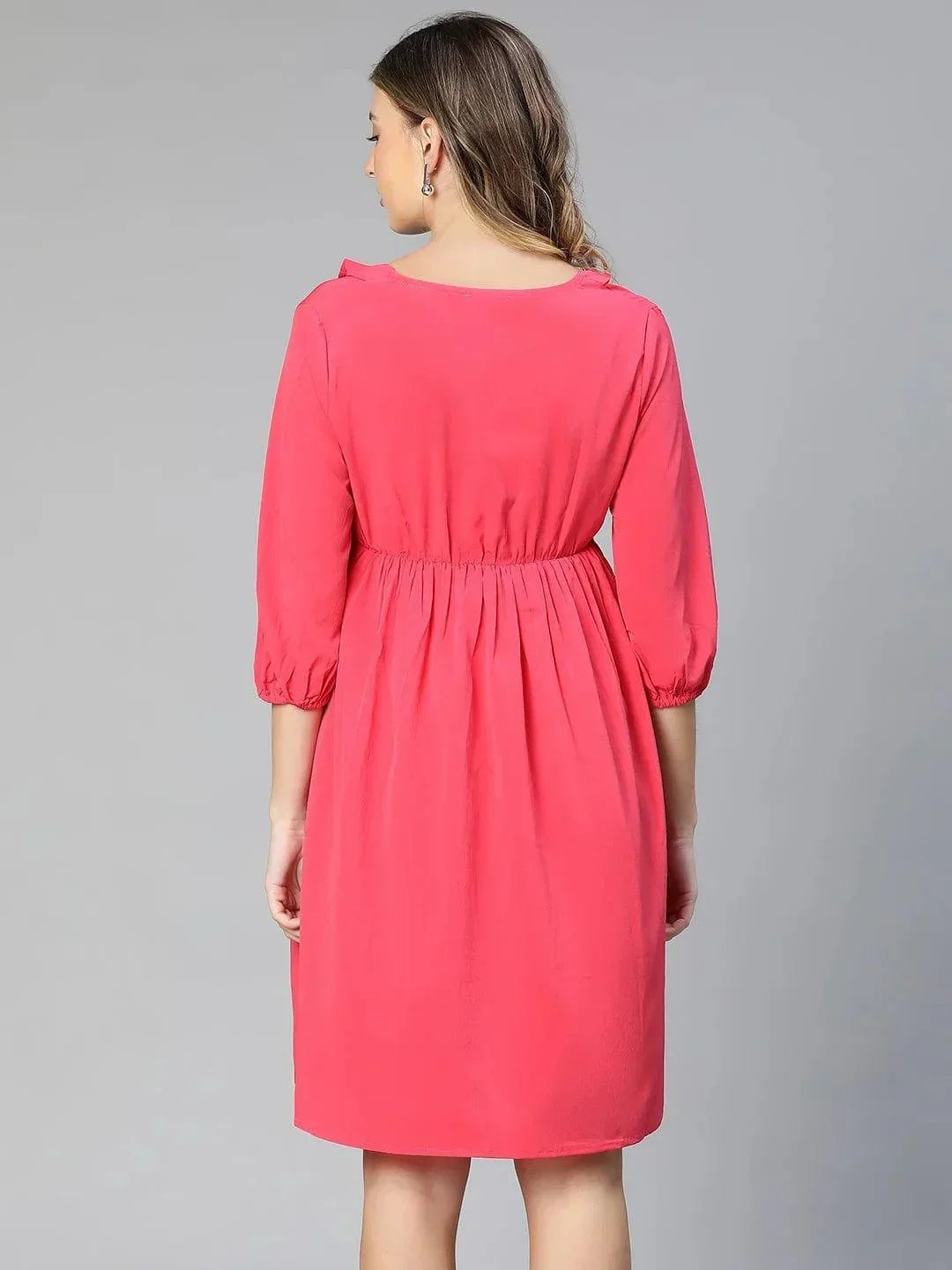 Women's Pink Maternity Dress