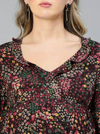 Women Multicolor Floral Print Maternity Dress