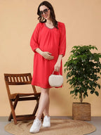 Red Maternity Dress
