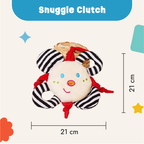Snuggle Clutch - High contrast sensory soft toy for babies