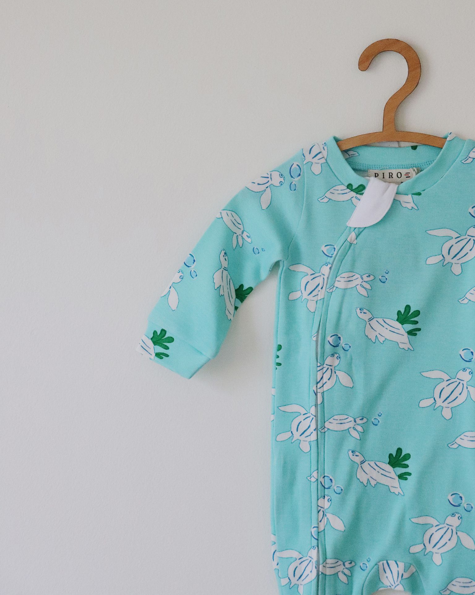 Organic Bodysuit (Turtle Print)