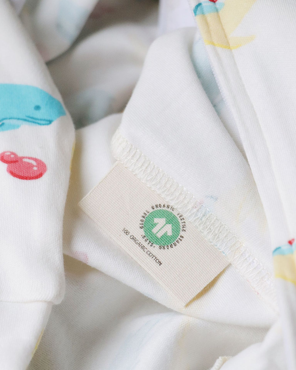 Organic Bodysuit (Whale Print)