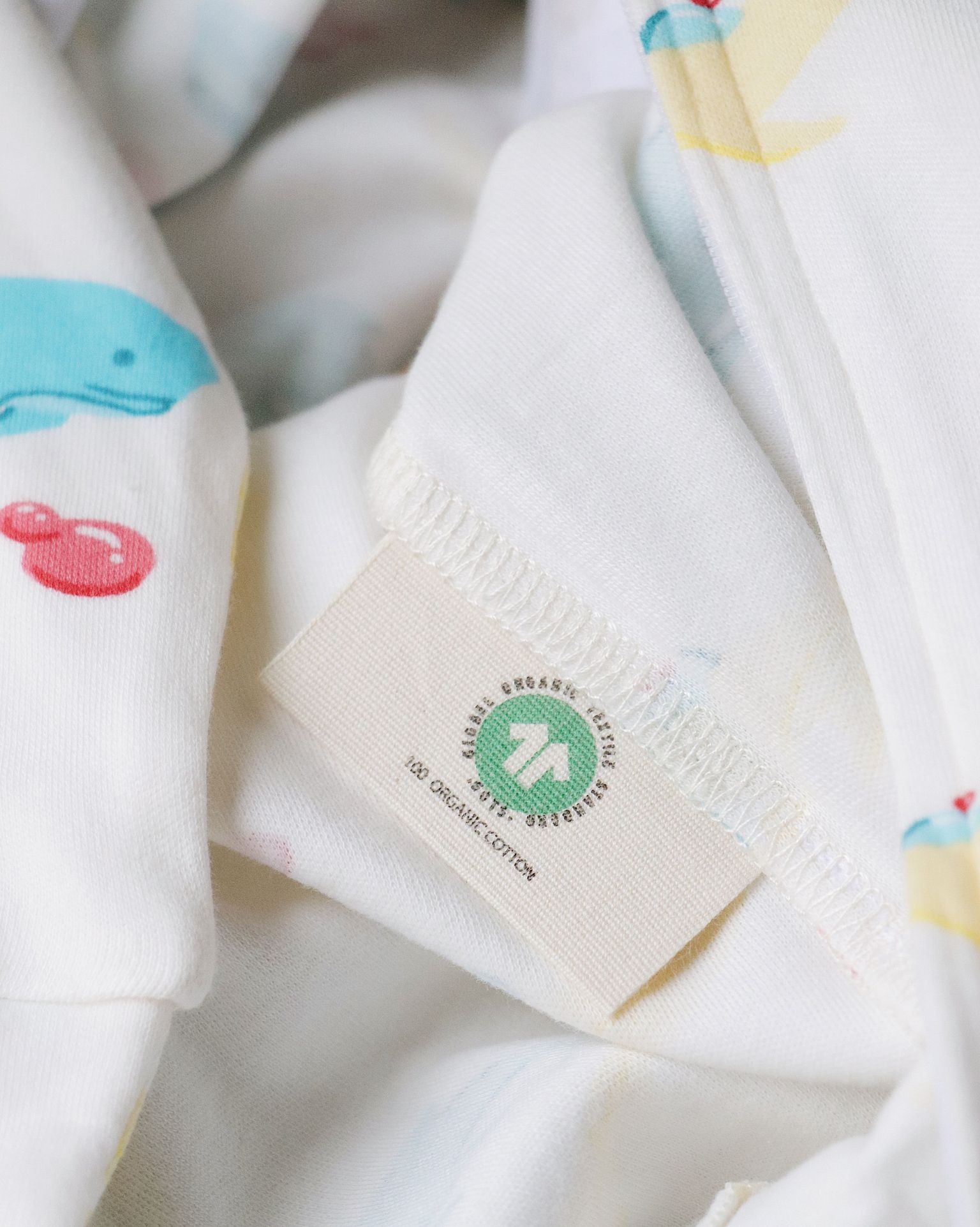 Organic Bodysuit (Whale Print)
