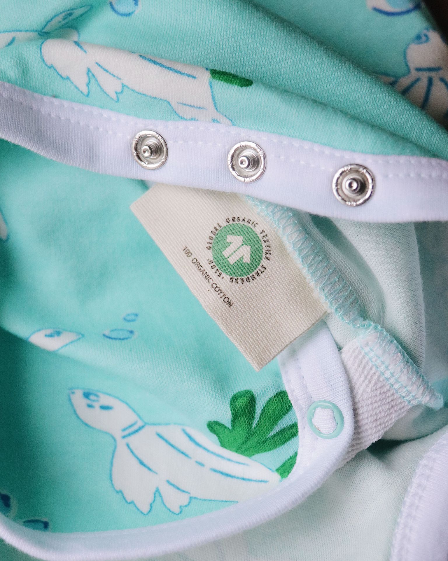 Organic Kimono Onesie (Turtle Print)
