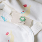 Organic Kimono Onesie (Whale Print)
