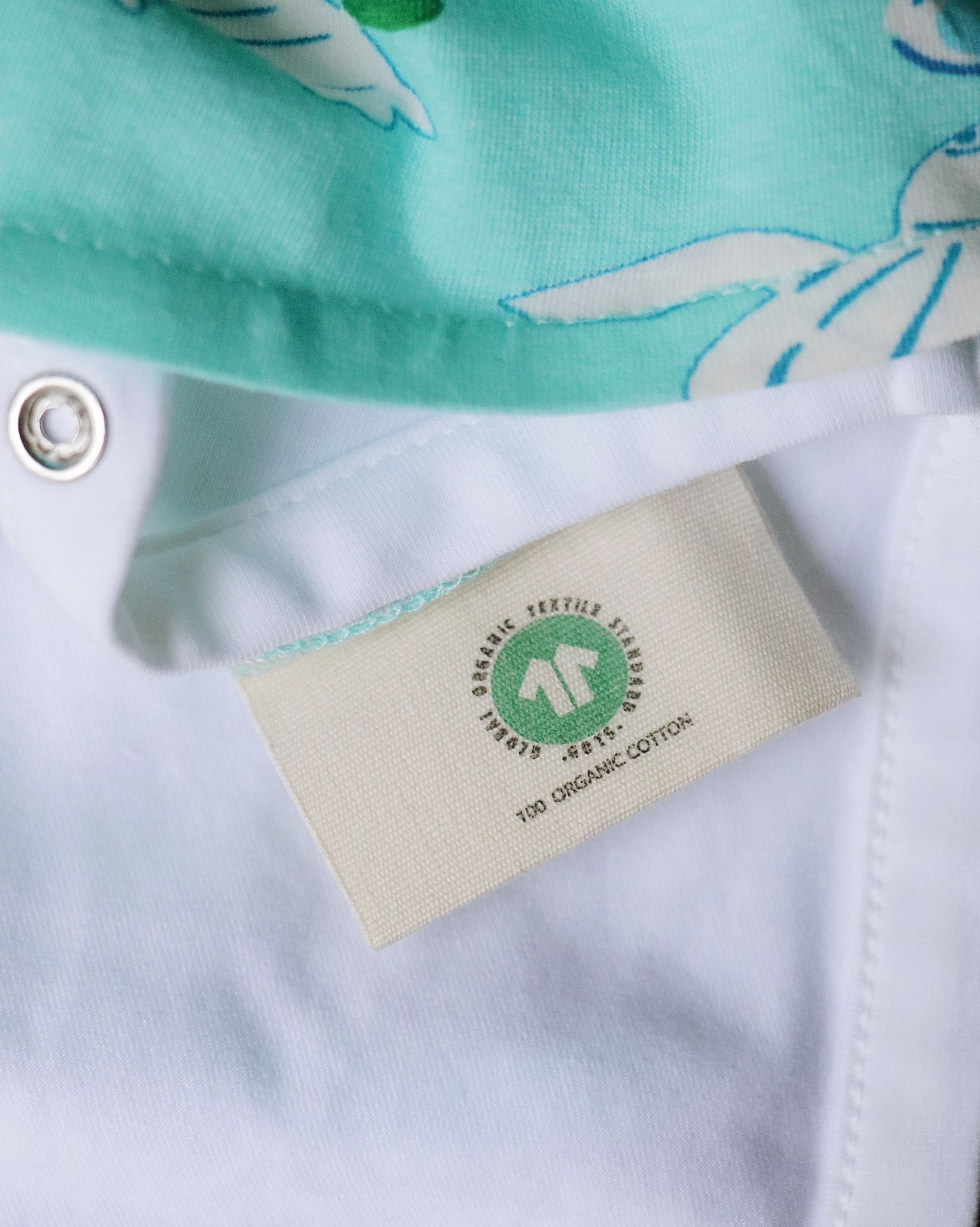 Organic Peplum Onesie (Turtle Print)