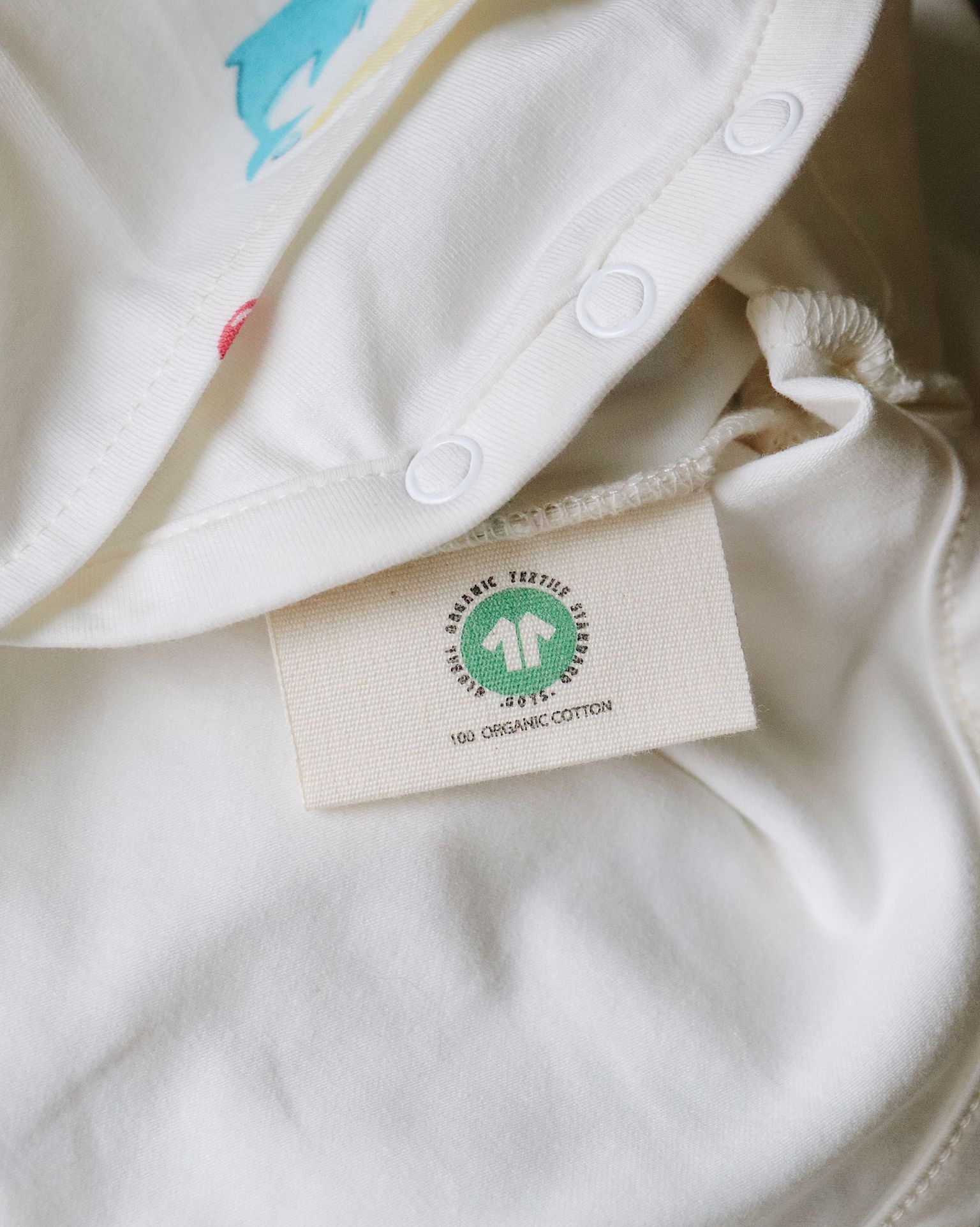 Organic Peplum Onesie  (Whale Print)