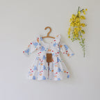Organic Ruffled Dress (Manta Ray)
