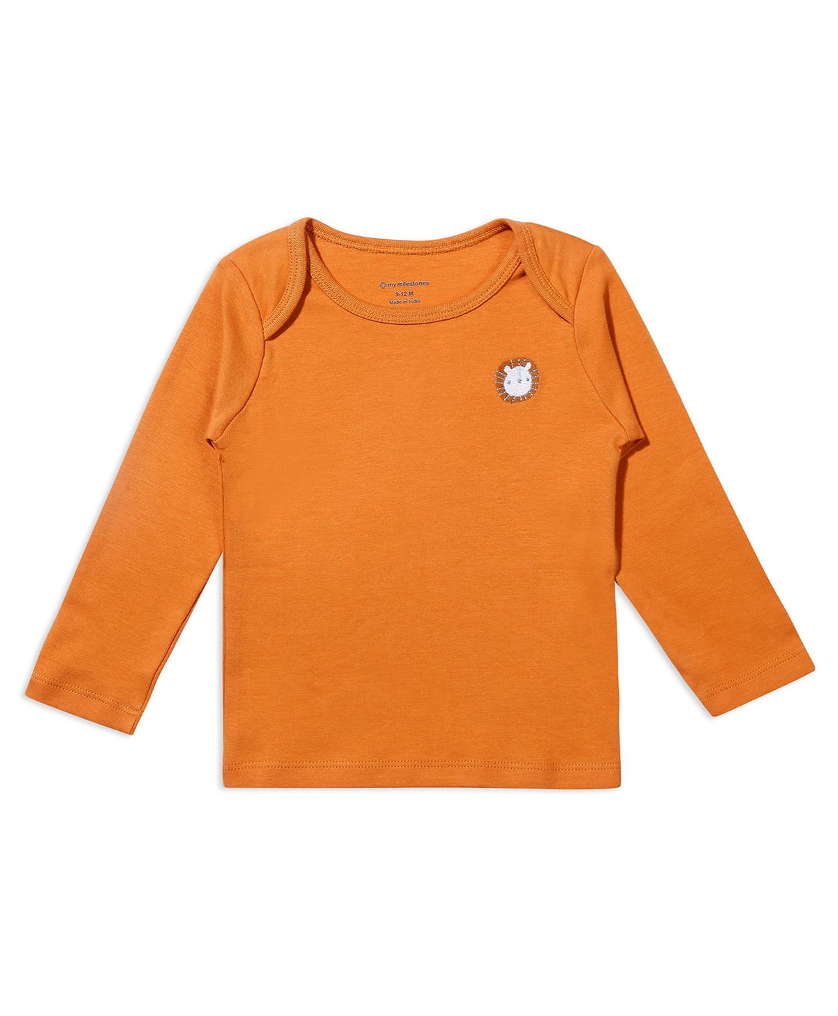 100% Cotton Full Sleeves Envelope Neck Tee Pack Of 3 - Multicolour