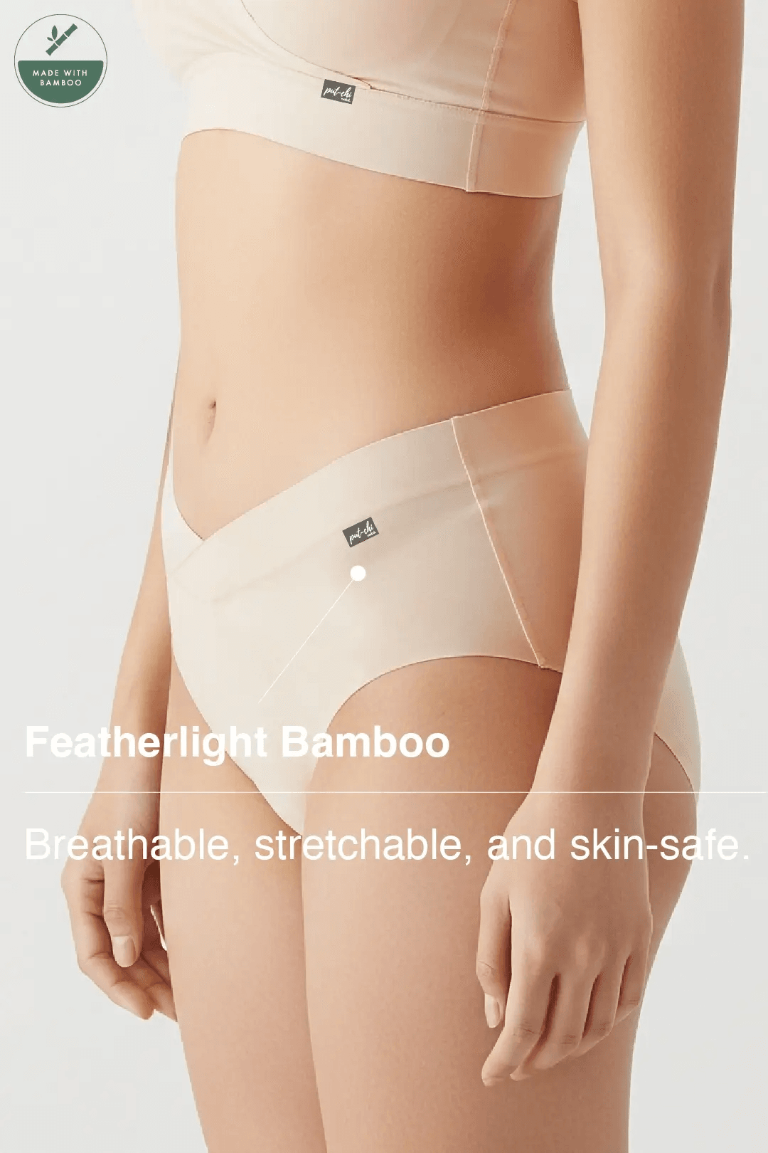 Putchi Comfort-Fit Bamboo Hipster Panty - Skin