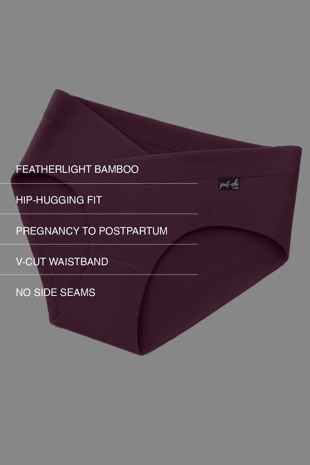 Putchi Comfort-Fit Bamboo Hipster Panty - Purple