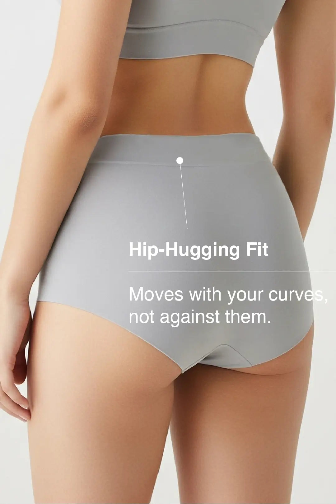 Putchi Comfort-Fit Bamboo Hipster Panty - Gray