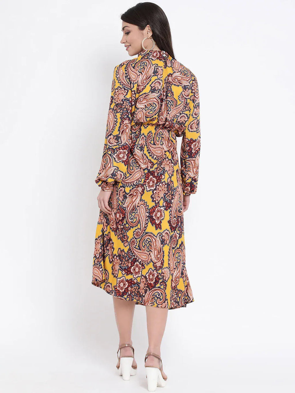 Women Multicolor Tropical Print Maternity Dress