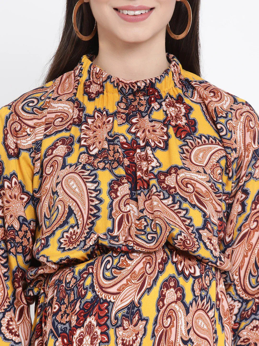 Women Multicolor Tropical Print Maternity Dress
