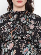 Multicolor Floral Print Maternity Dress