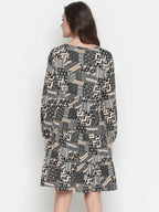 Women's Multicolor Print Maternity Dress