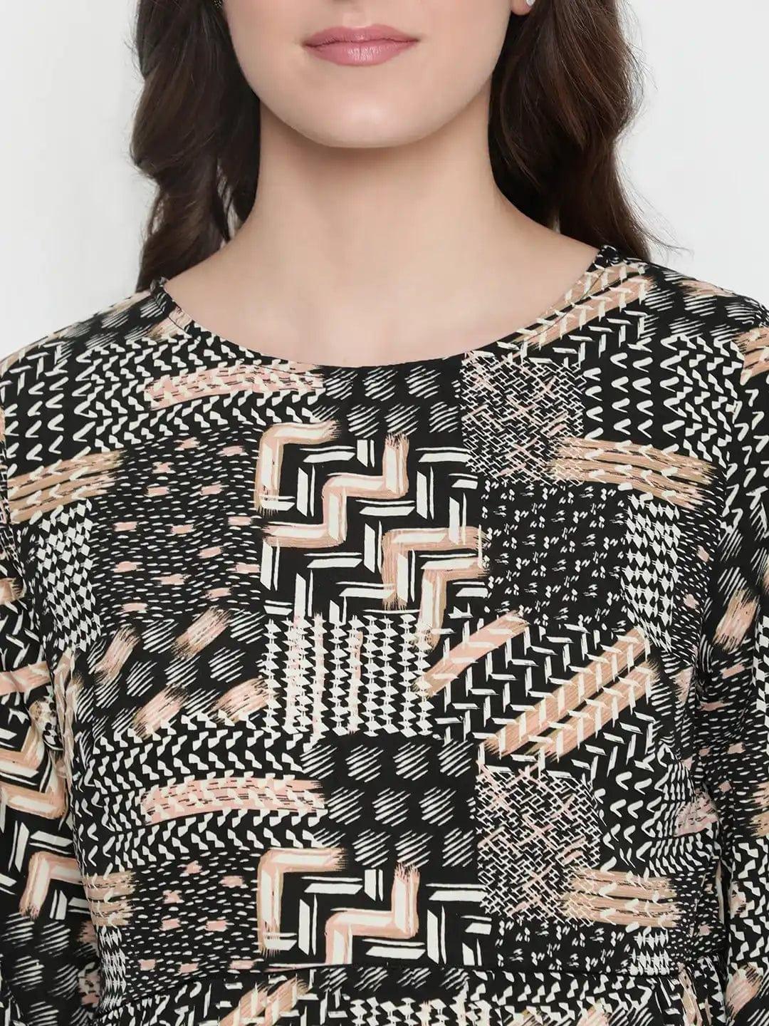 Women's Multicolor Print Maternity Dress
