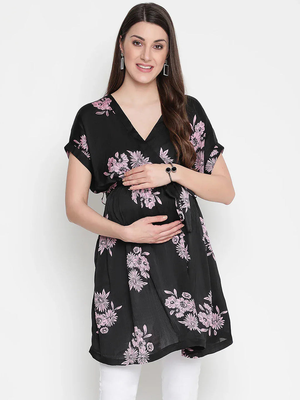 Floral Print Maternity Tunic