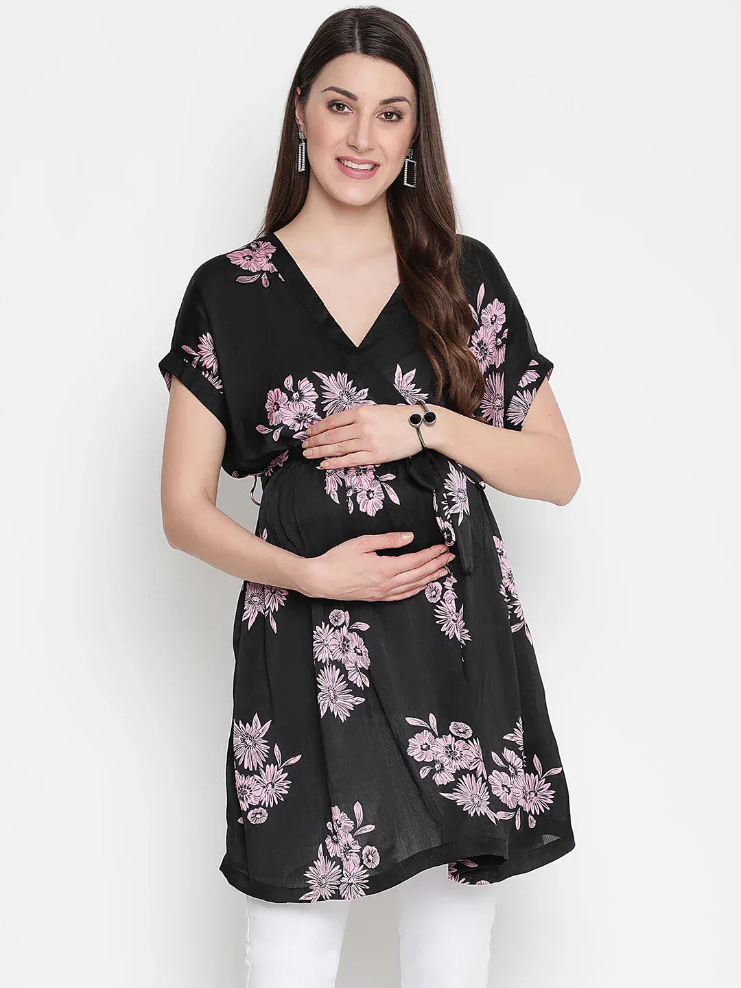 Floral Print Maternity Tunic
