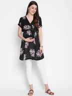 Floral Print Maternity Tunic