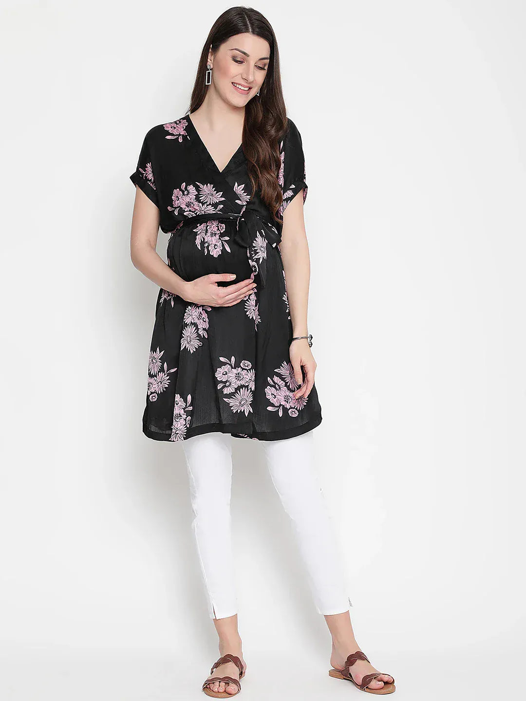 Floral Print Maternity Tunic