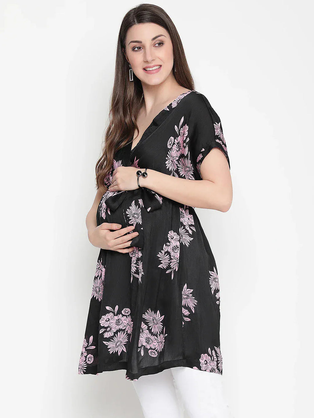 Floral Print Maternity Tunic