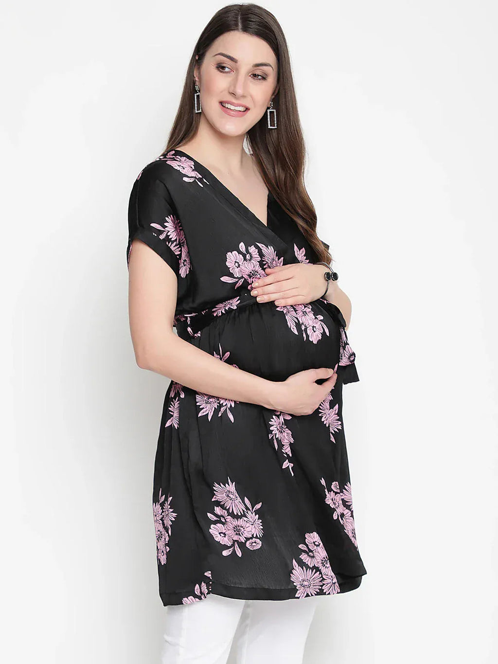 Floral Print Maternity Tunic