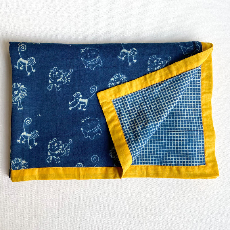 Organic Gift Set - Dohar + Mustard Seed Pillow + Bolster + Maracas - Zoo