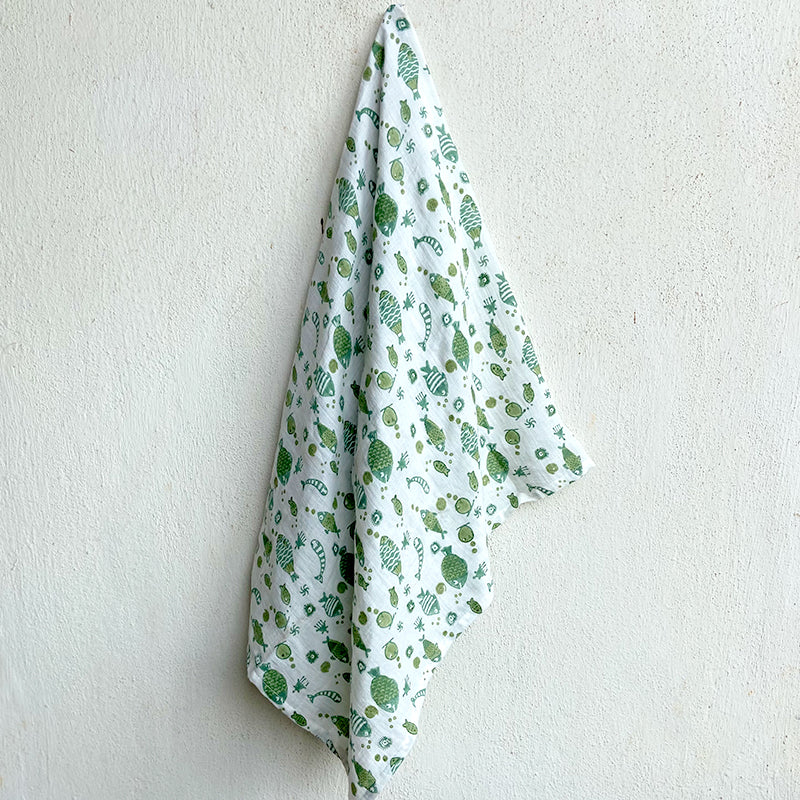 Organic Koi Mint Swaddle
