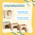 Wooden block set - Stacking, Nesting and Object Permanence Learning Toy
