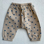 Unisex Organic Indigo Polka Jhabla With Matching Pants