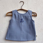 Unisex Organic Zoo Monkey Jhabla With Indigo Zoo Pants