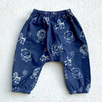 Unisex Organic Zoo Monkey Jhabla With Indigo Zoo Pants