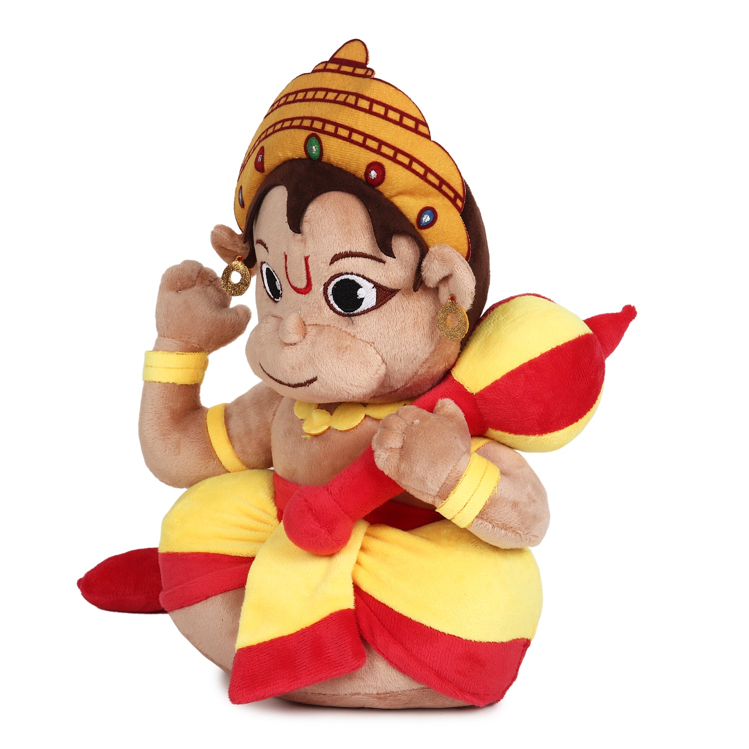 Baby Lord Hanuman Mantra Chanting Musical Soft Plush Toy for Kids (Medium 35 cm)