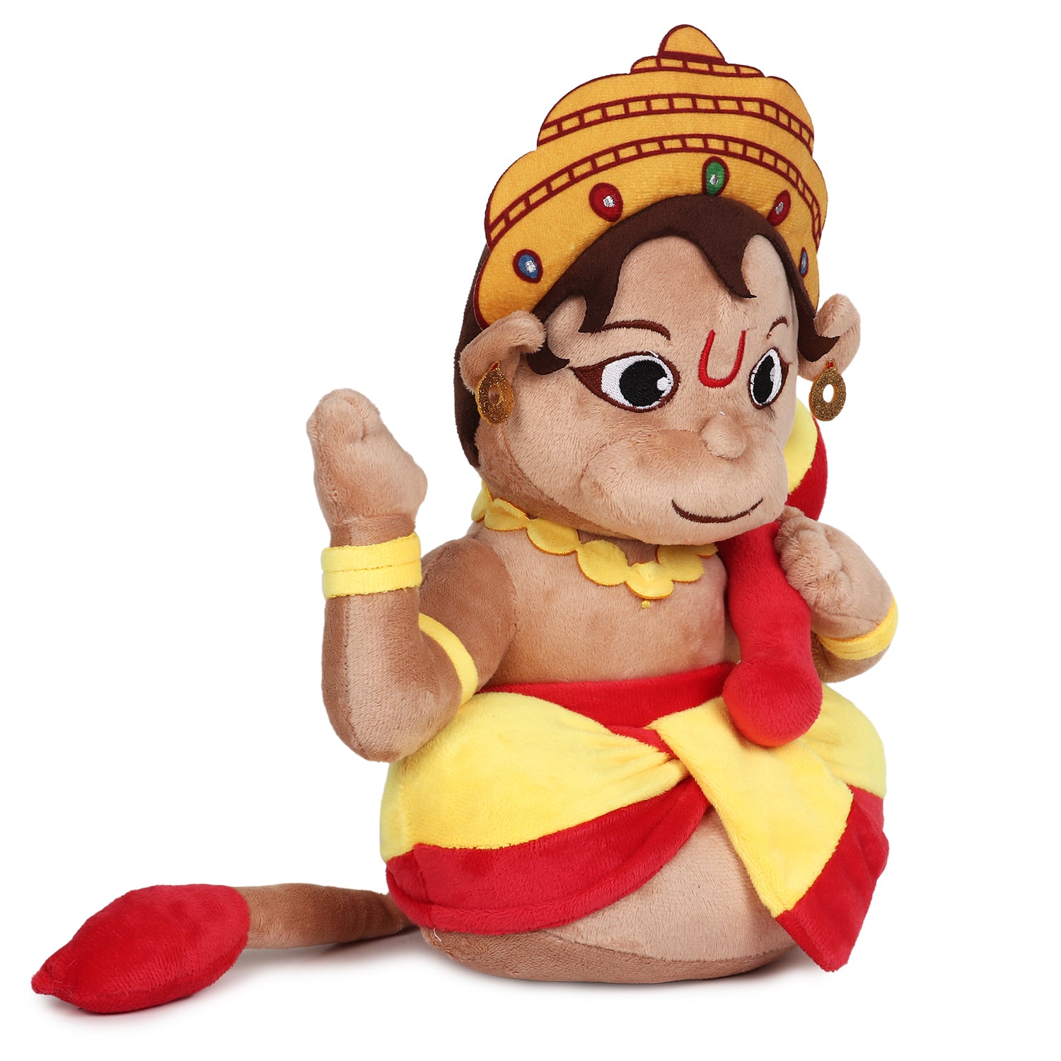 Baby Lord Hanuman Mantra Chanting Musical Soft Plush Toy for Kids (Medium 35 cm)