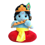 Baby Lord Krishna Mantra Chanting Musical Soft Plush Toy for Kids (Medium 30 cm)