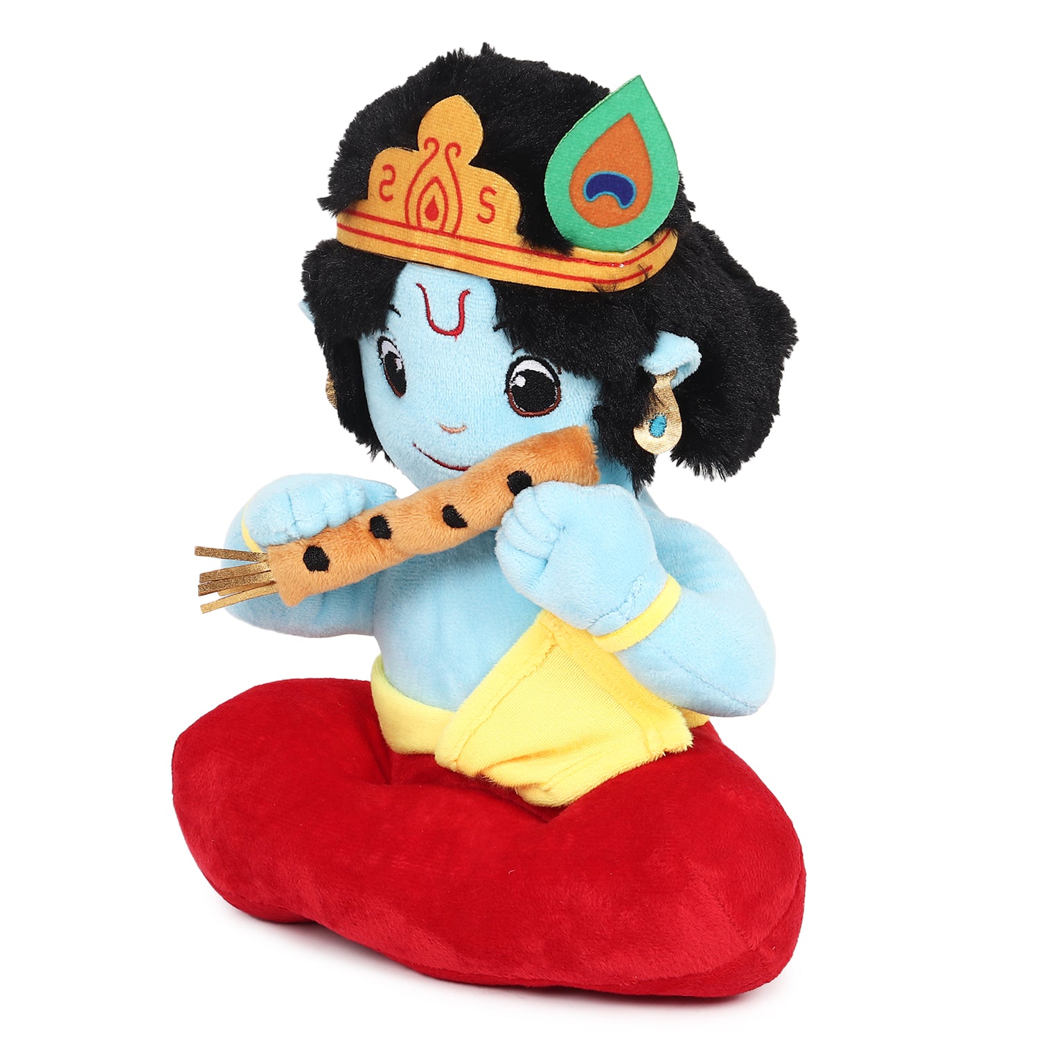 Baby Lord Krishna Mantra Chanting Musical Soft Plush Toy for Kids (Medium 30 cm)