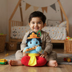 Baby Lord Krishna Mantra Chanting Musical Soft Plush Toy for Kids (Medium 30 cm)